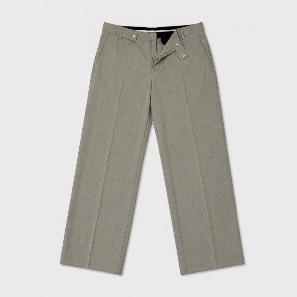 Perry Ellis Portfolio Mens Dress Pants Gray Slacks 36x30 Flat Front